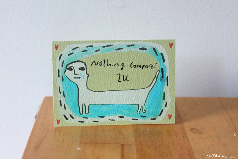 Crying Sinead O'Connor card