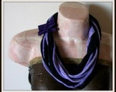 Purple and Black Accent Jersey Scarf