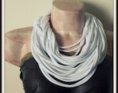 White Infinity Jersey Scarf