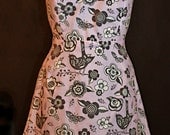 Pale Pink Cotton Keyhole Dress