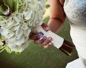 BC16- Bridal Bouquet Charm - Medium Photo Pendant - Custom Bouquet Jewelry
