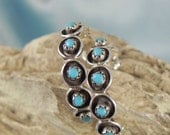 Native American Turquoise Hoop Earrings