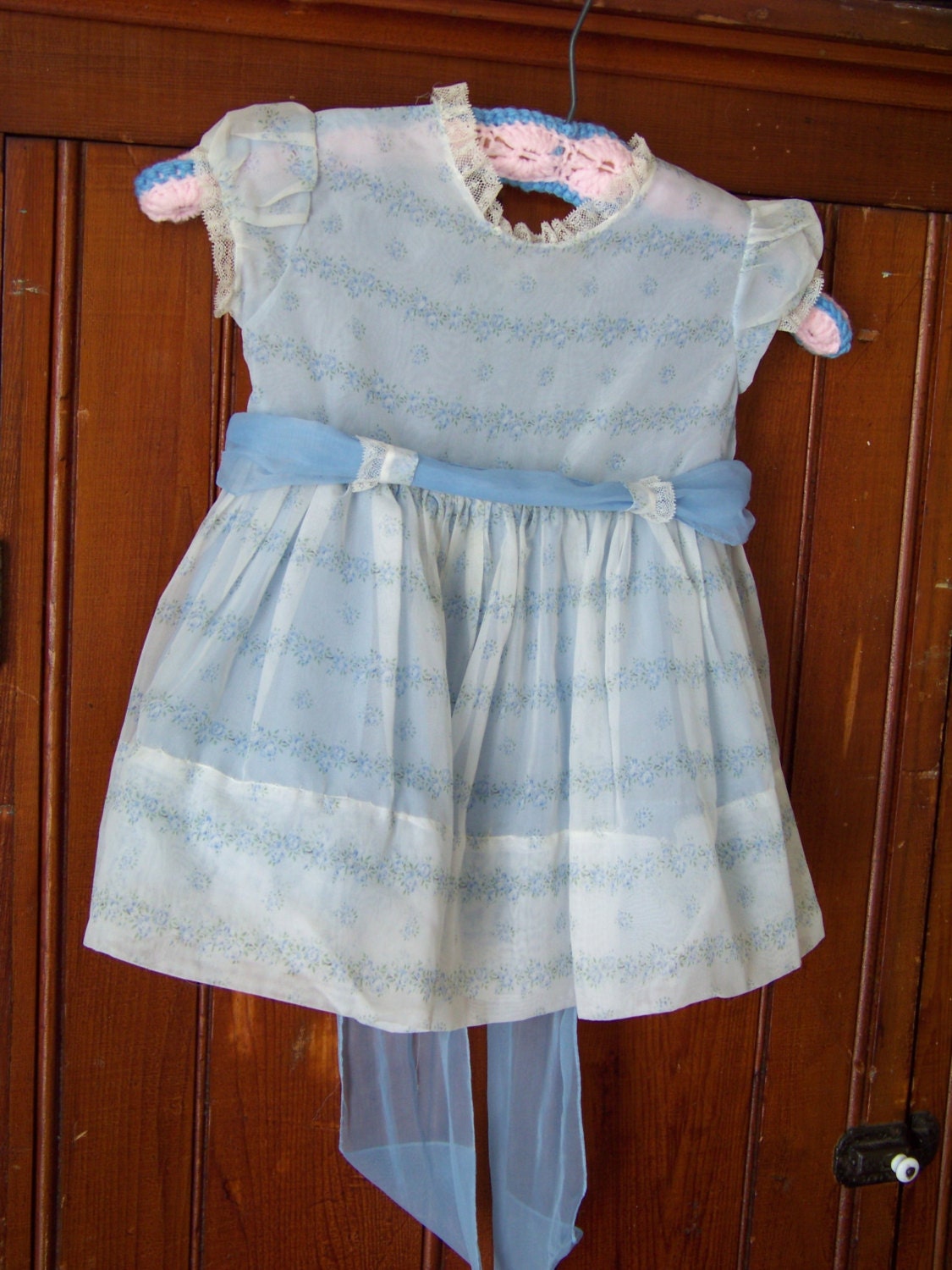 Vintage Nylon Girls Easter Dress by Youngland