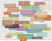 wishi washi tape - for digital scrapbooking - automatic download