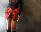 Vintage 1960s Mod Hippie London Psychedelic Hot Pants Dress
