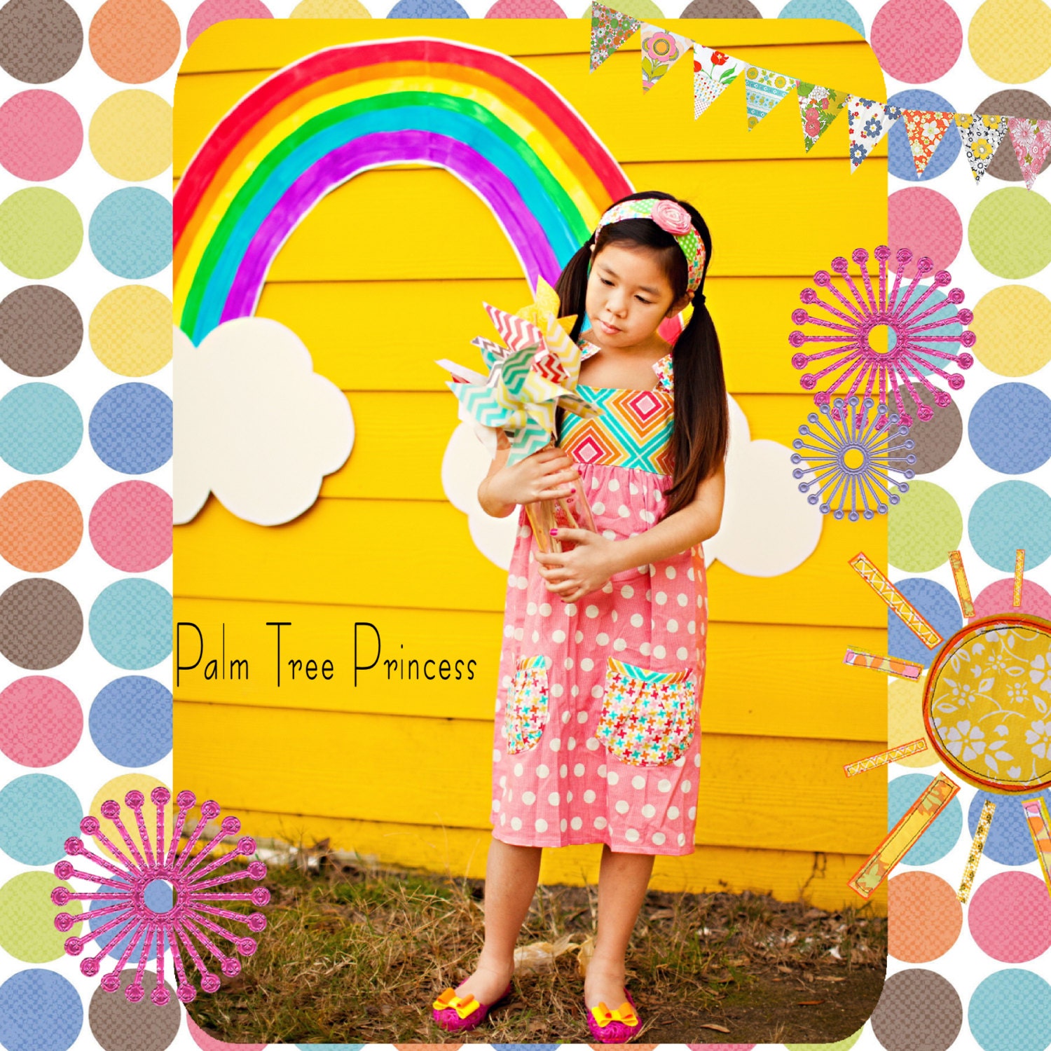 Dot Dress - Tie Dress - Fancy Dress