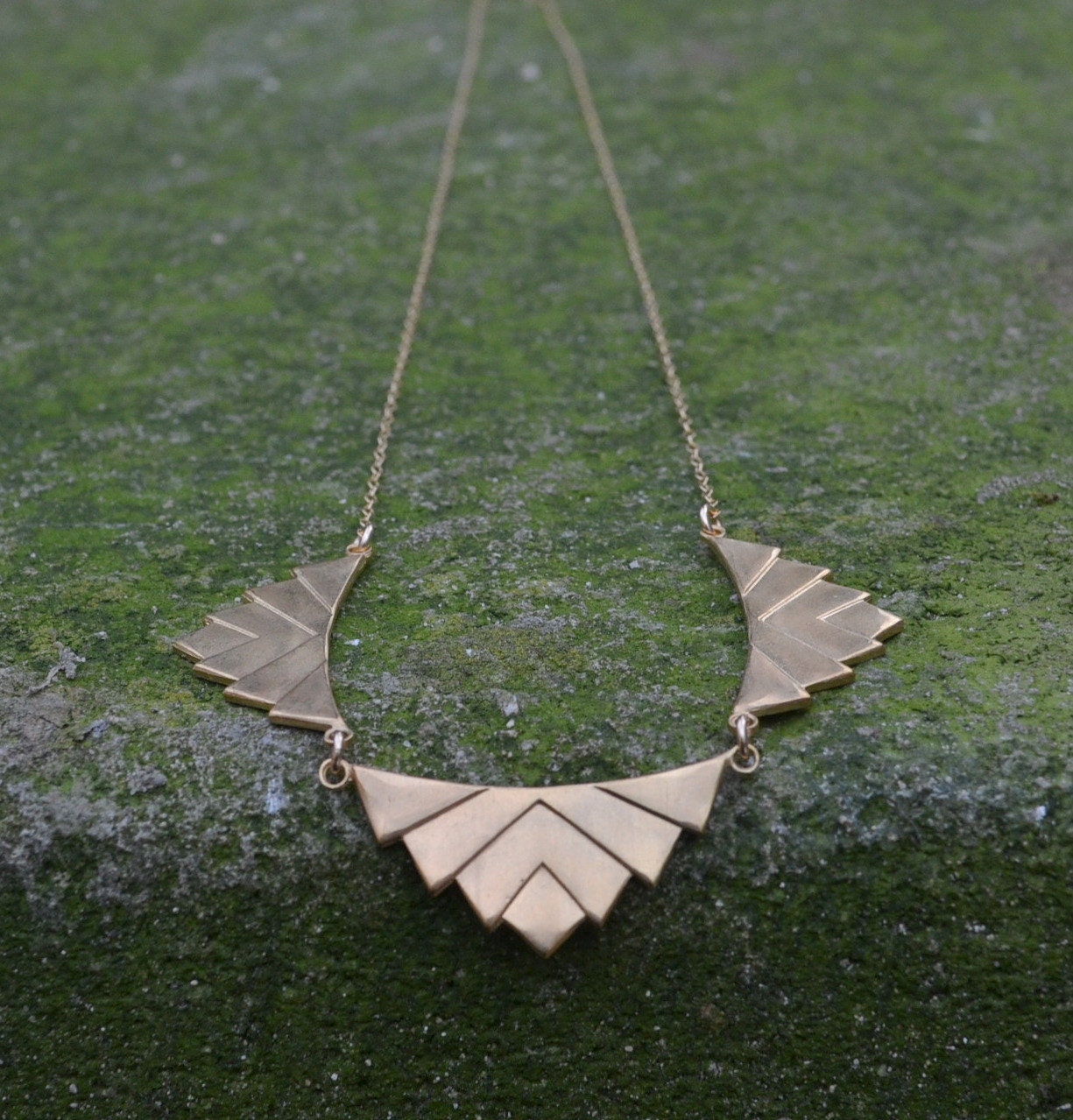 Art Deco Banner Necklace