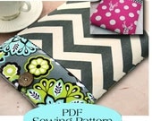iPad Sleeve with Pocket Pattern , iPad Case Pattern, iPad Cover PDF Sewing Pattern Ebook Sewing Tutorial, Email Delivery