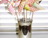PINWHEELS Large Twirlable Vintage CIRCUS 2 CARNIVAL old school Shabby Chic Pinwheels