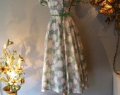 1940's Dress // Vintage 40's Abstract Print Day Dress
