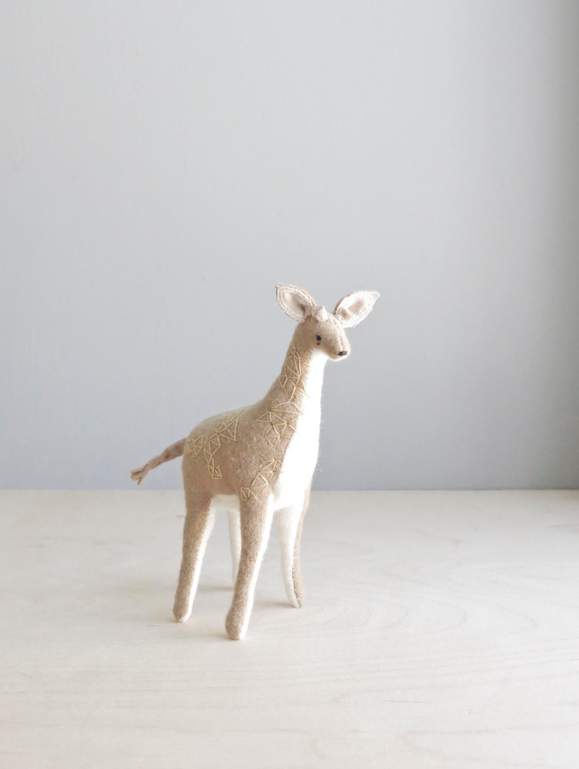 geometric giraffe / soft sculpture animal
