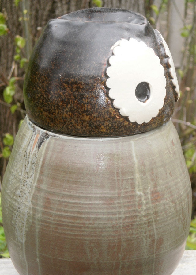 cookie jar owl tan