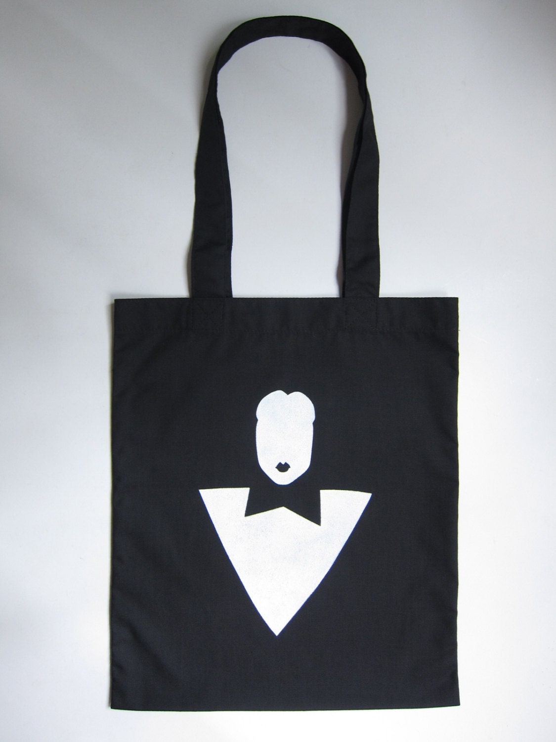 Klaus Nomi - handmade stenciled tote
