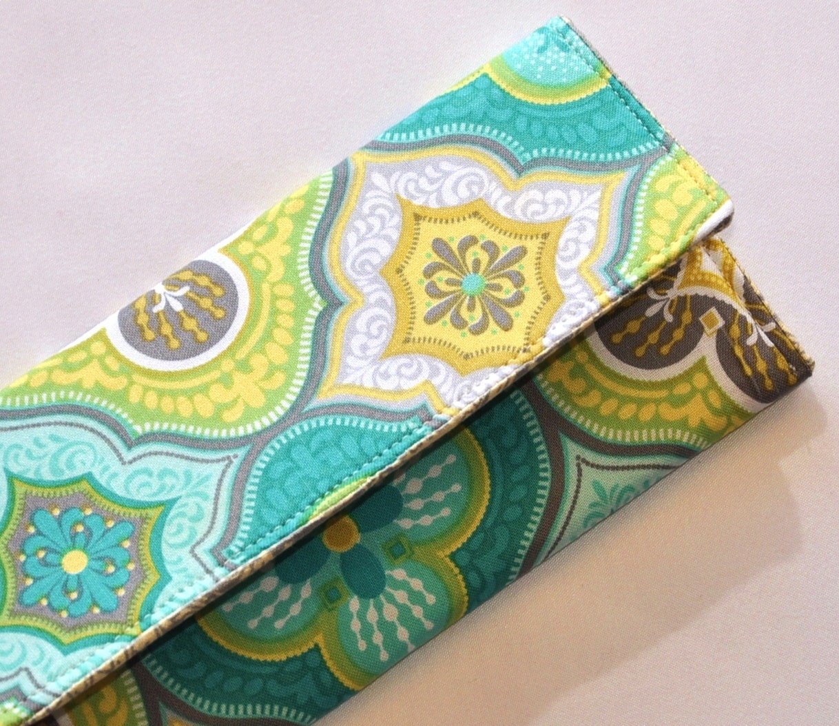 WOMEN'S WALLET  /// Alhambra in Aqua and Yellow