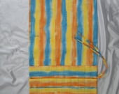 Knitting Needle Organizer Roll Up Storage Case, 27 Pockets, Art brush roll, All heavy cotton, washable