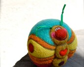 Needle Felted Butterfly JIngle Ball