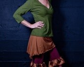 Hemp Asymmetrical Layer Skirt - Eco-Friendly Clothing