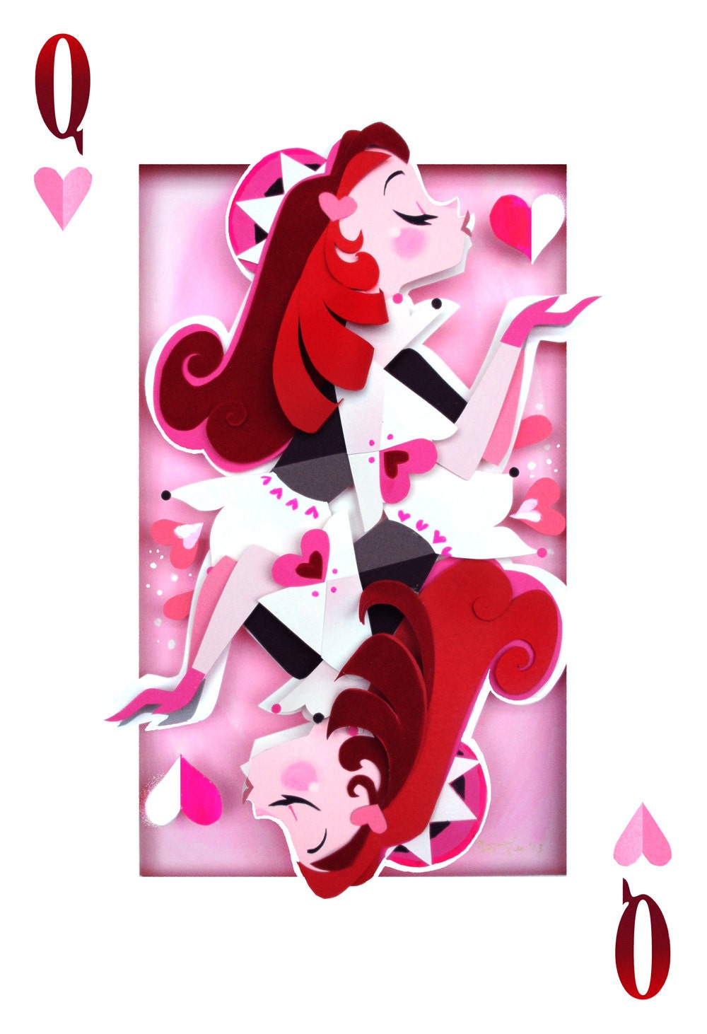 Queen of Hearts Print