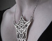 Insect Necklace - Solid Stainless Steel - Mirrored Symmetry - Abstraction inspired by Insects
