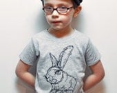 Rabbit Tee - Eco Heather-Oat (2T, 3T,4T)