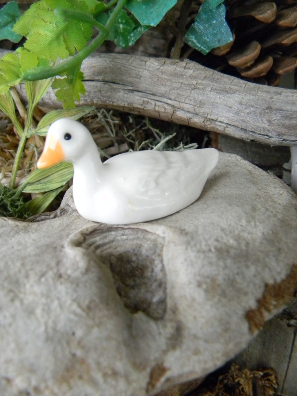 Duck Miniature ceramic glazed duckie