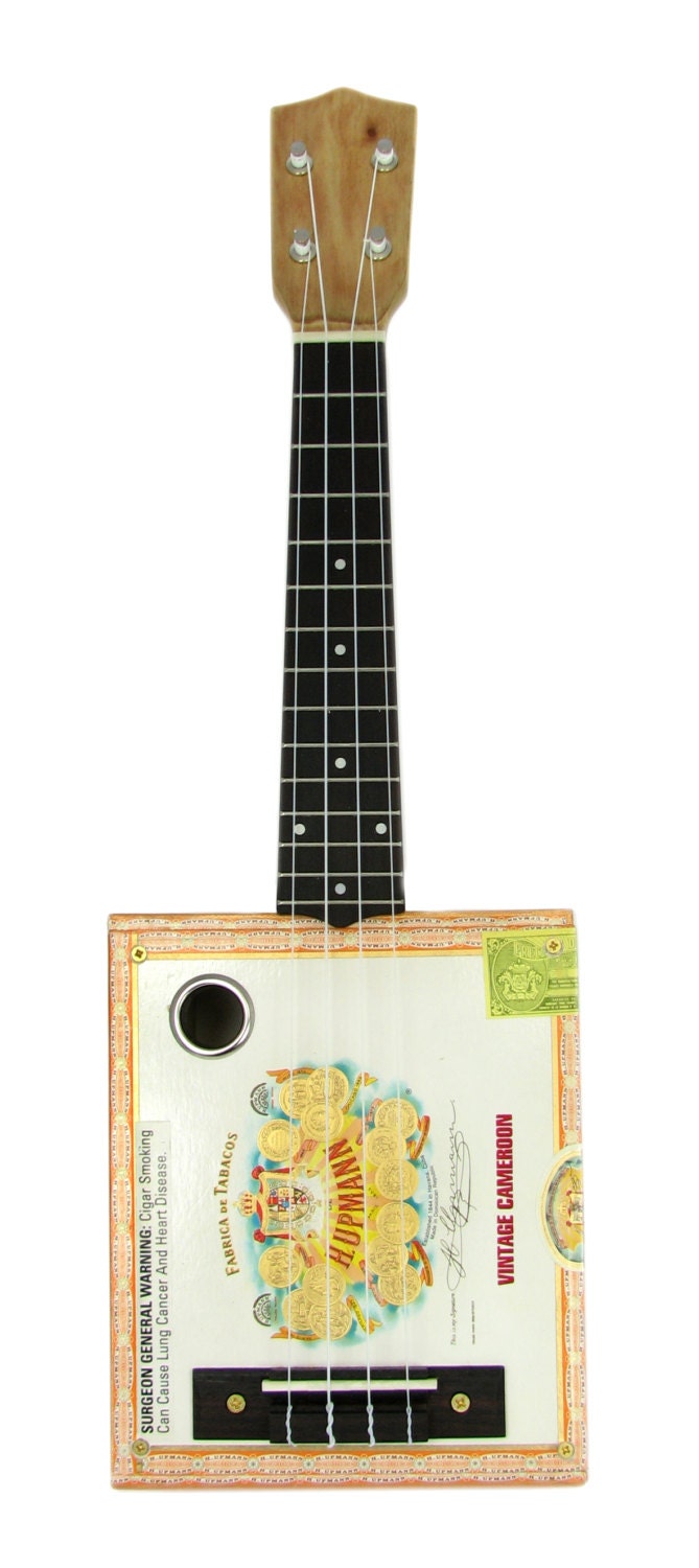 C. B. Gitty Cigar Box Ukulele  - Beautiful Concert-Scale Instrument