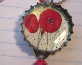 Poppies Crystal Drop Necklace