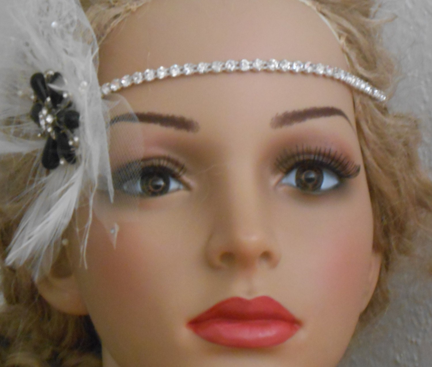 Rhinestone HEADBAND, Bridal Prom, Stretch Headband, (HEADBAND ONLY)