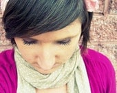 Bow Tie Headscarf - Pink Stretch Lace Tie Up Headband
