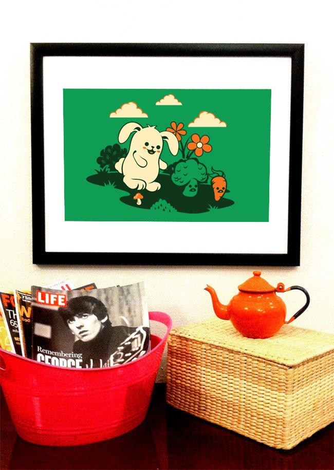 Beware the Vegetarian Art Print -- 11x17 - Free Shipping