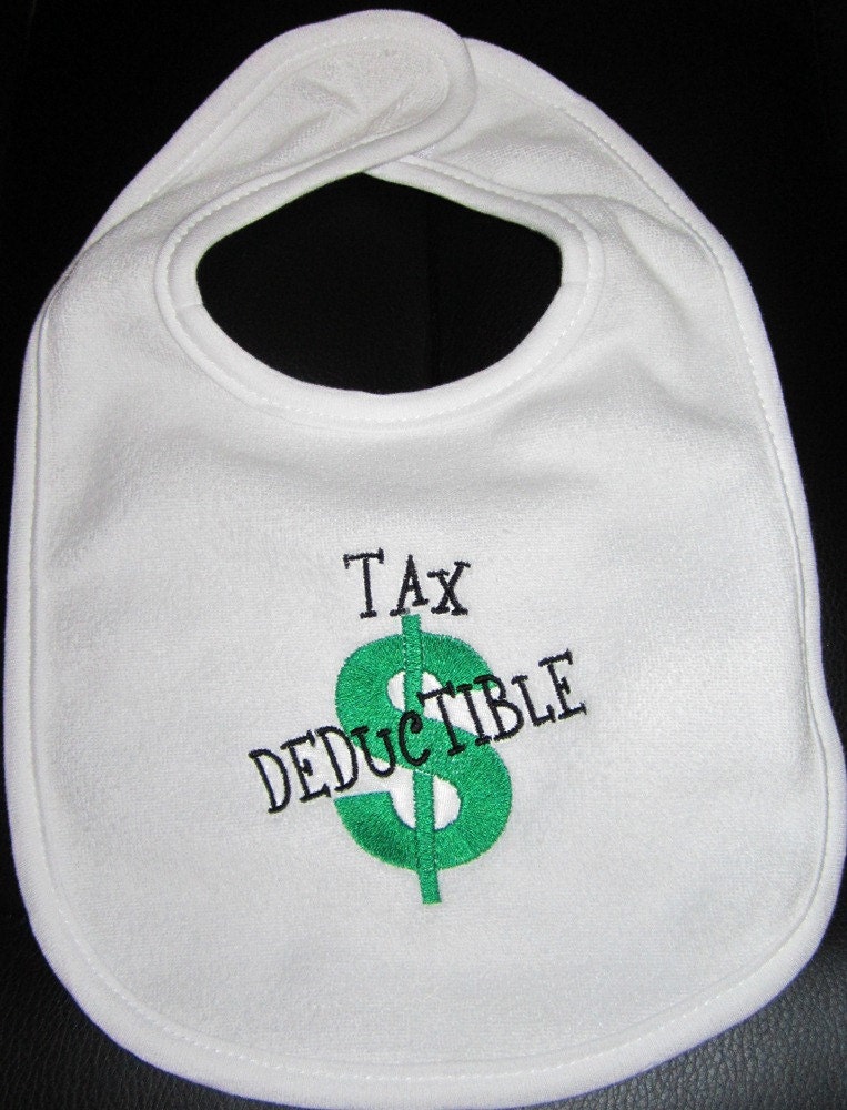 Embroidered Bib for Baby-TAX DEDUCTIBLE