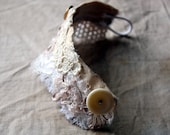 Daisy, a Fiber Art Cuff in Vintage and Antique Lace