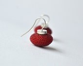 red lampion earrings China style by DONAULUFT