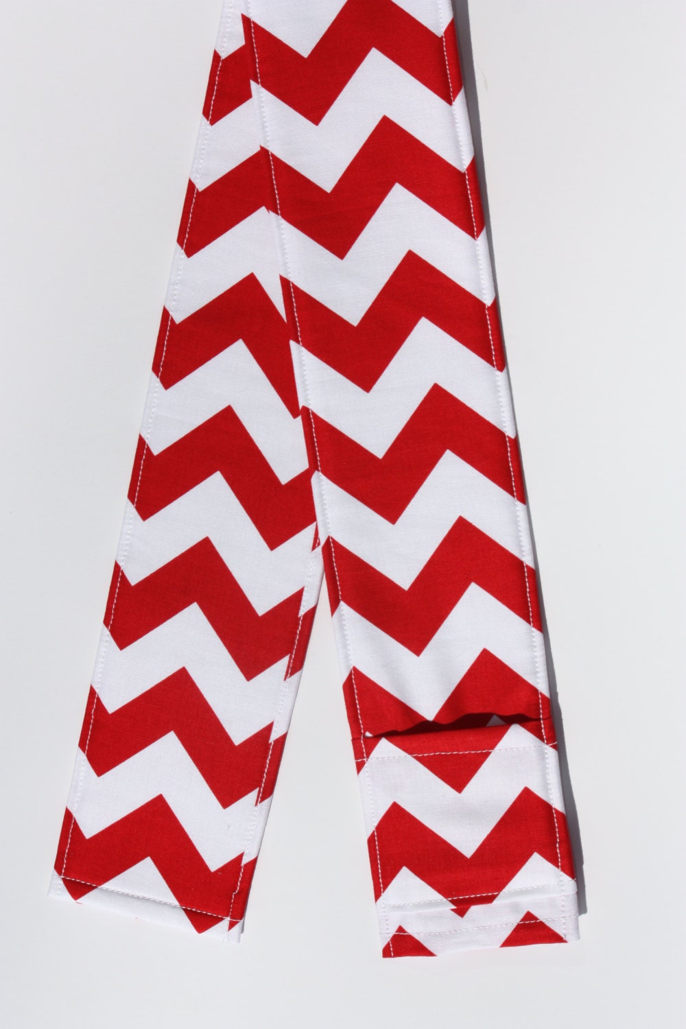 Camera Strap Cover- lens cap pocket and padding included- Red Chevron