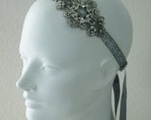 Nightfall Crystal Flapper Beaded Headband
