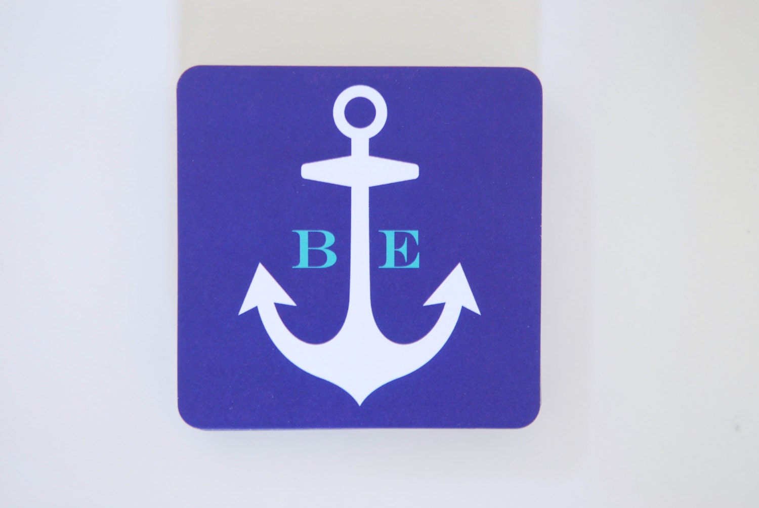 Coasters - Monogrammed ANCHOR Collection - set of 12