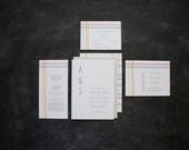 Plaid Wedding Invitation Suite - DEPOSIT