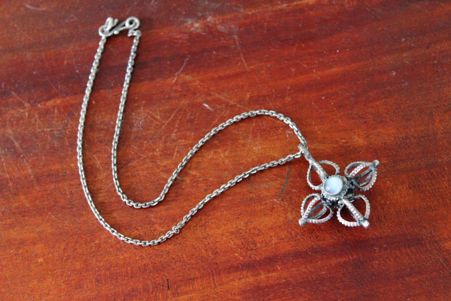Vintage Edwardian Light and Dark Witch Necklace
