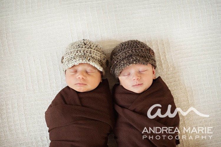 Crochet Pattern PDF - Lil Jackie Hat, Newsboy, Sizes Preemie to Adult