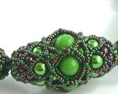 Emeralda Faberge beaded bead necklace - Fab Femme collection
