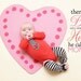 Mommy's Little Man - I Love Mom, Baby Boy Red Tie Onesie with matching leg warmers - Wedding children, baby clothing