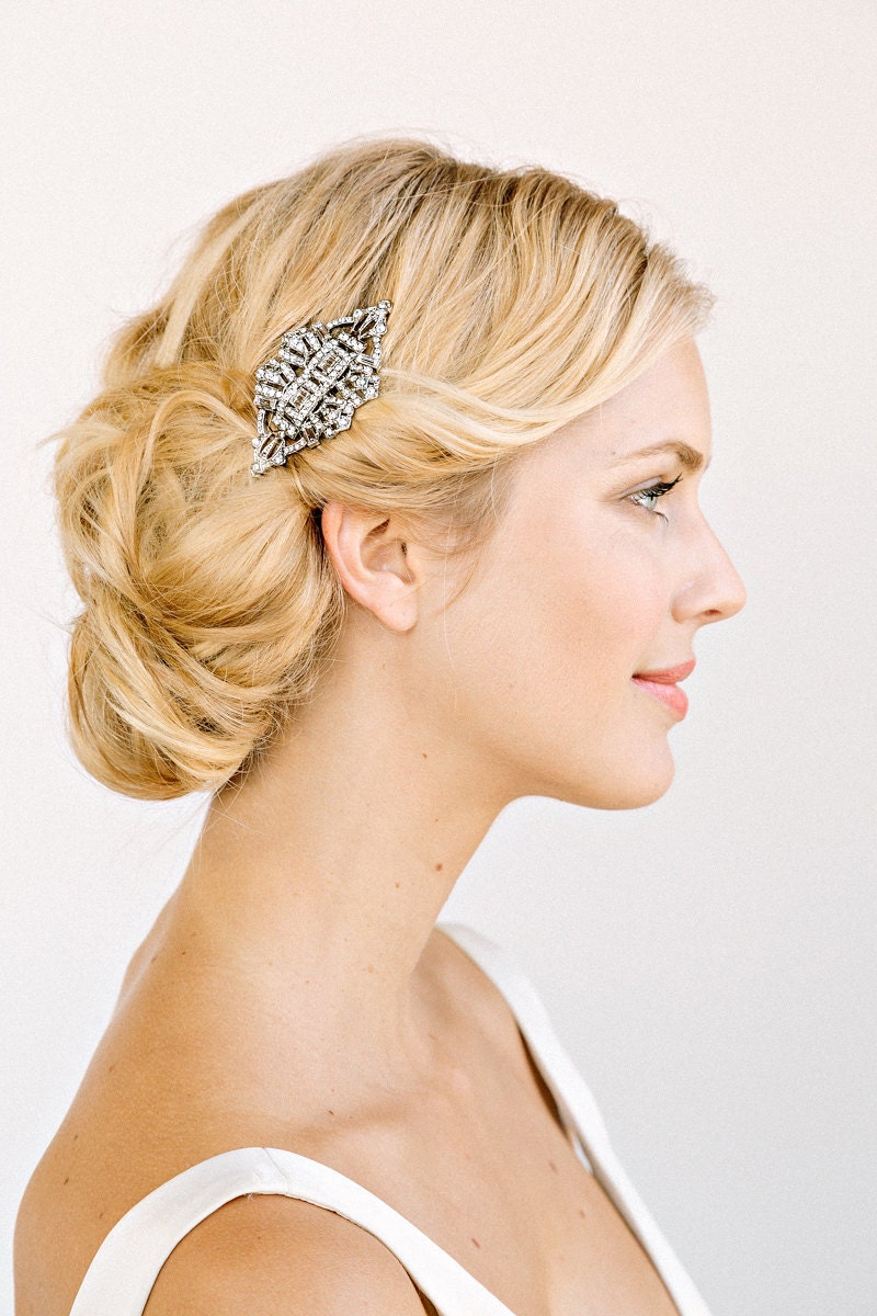 BROOKLYN Rhinestone Comb-  deco, bridal comb, veil comb, headpiece, wedding