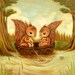 The Walnut Boat Ride - Squirrels, Children's Art, Nursery Art, Woodland, Forest, Spring, Cute, Kids Art, Baby