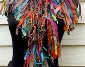 Multi Colored Handmade Crochet Scarf