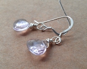 divine pale pink amethyst // february birthstone // bridal earring