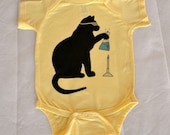 Cat Scientist - Boiling Flask - Onesie, Banana - 12mo and 18mo sizes