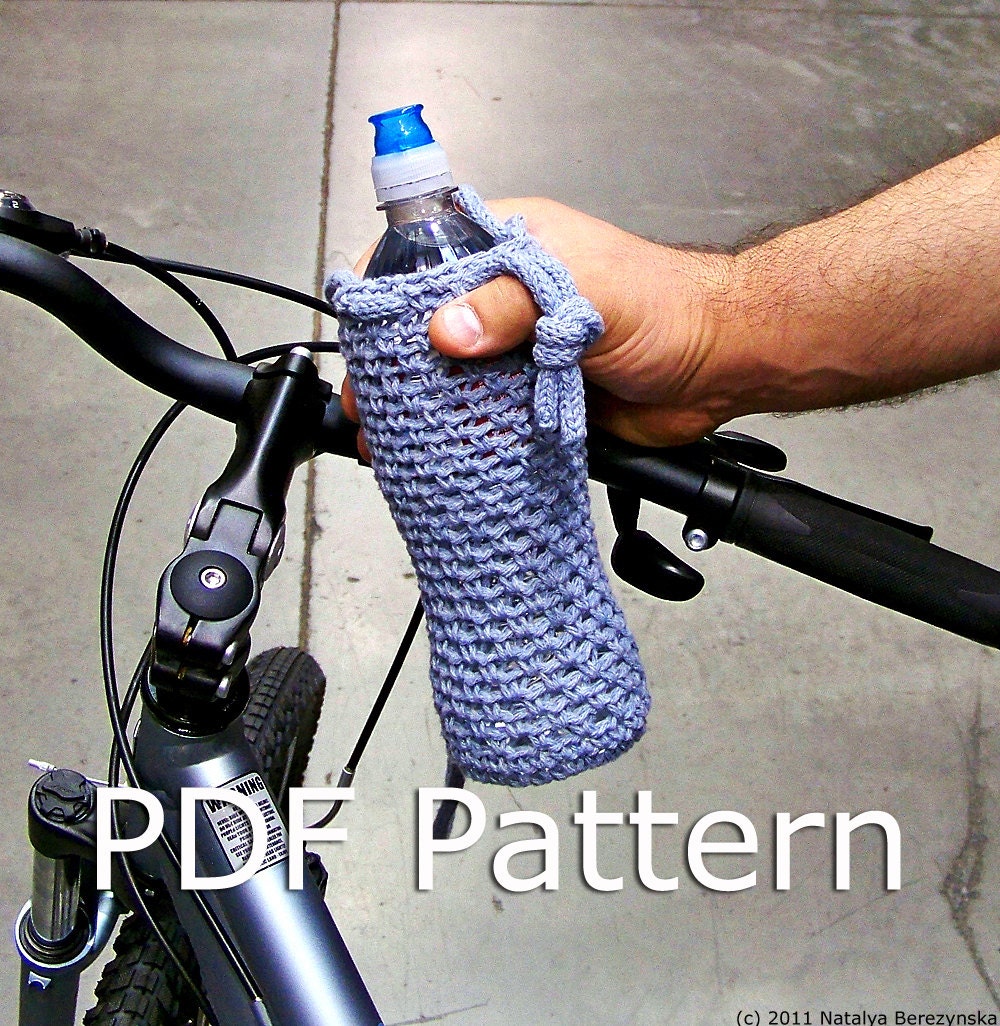 CROCHET PATTERN - Crochet Water Bottle Cozy Pattern - Instant Download