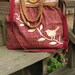 Curious Bird Tote /Teachers bag /Diaper Bag / Handbag//Travel Bag /School Bag /Shoulder Bag // 6 Large Pockets