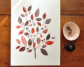 The Copperleaf Tree - 8x10 Botanical Watercolor Collection