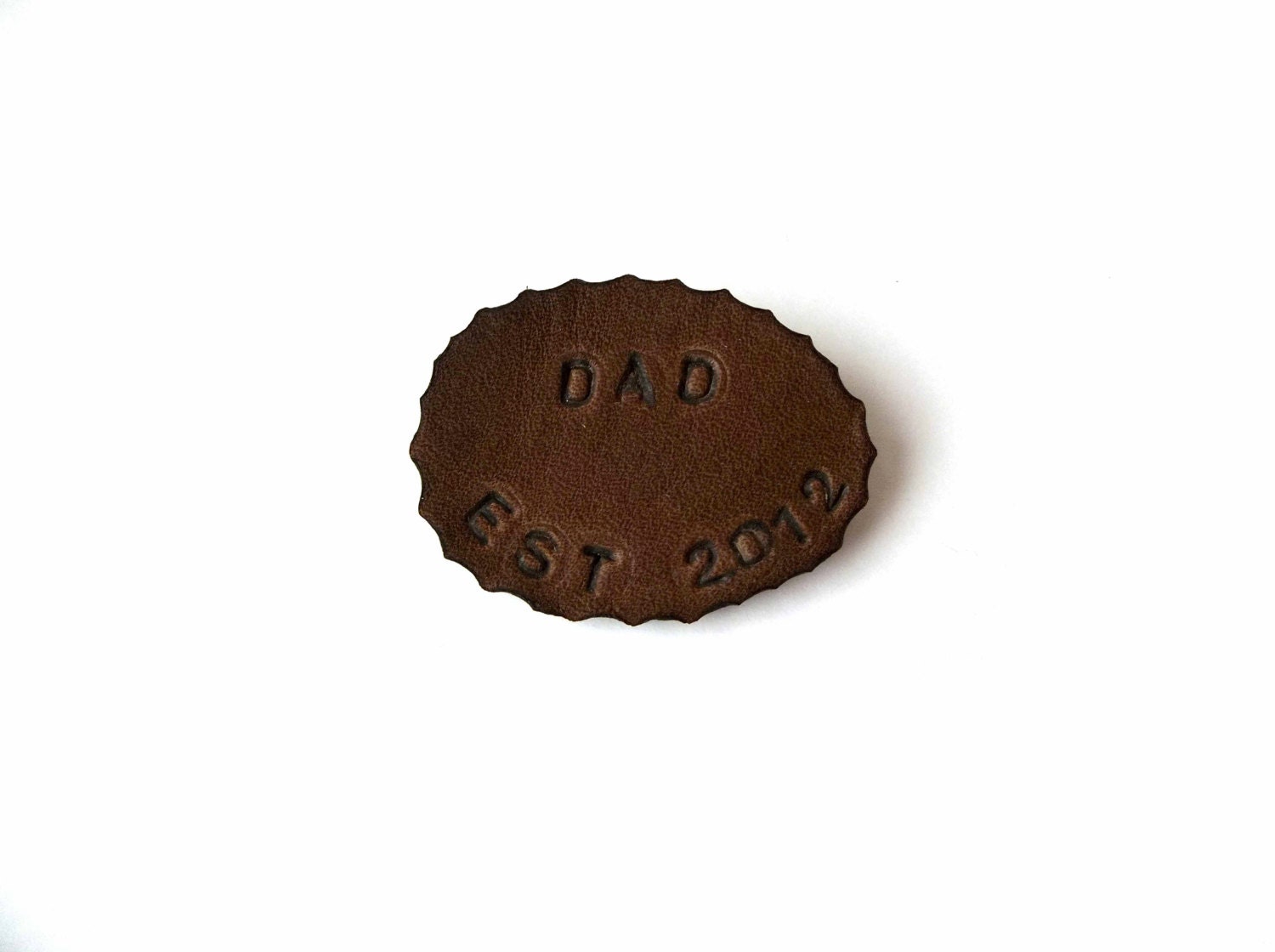Mens Leather Accessory Fathers Day Lapel Pin